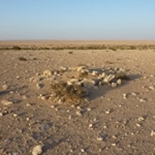 Sangar, looking towards edge of escarpment.