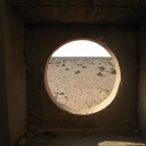 Looking from the blockhouse towards the south-west in the direction of the airfield.